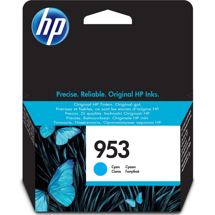 HP 953 Standard Yield Original Cyan Ink Cartridge -F6U12AE