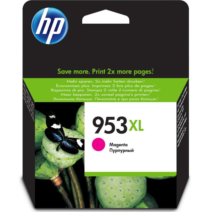 HP 953XL High Yield Original Magenta Ink Cartridge - F6U17AE
