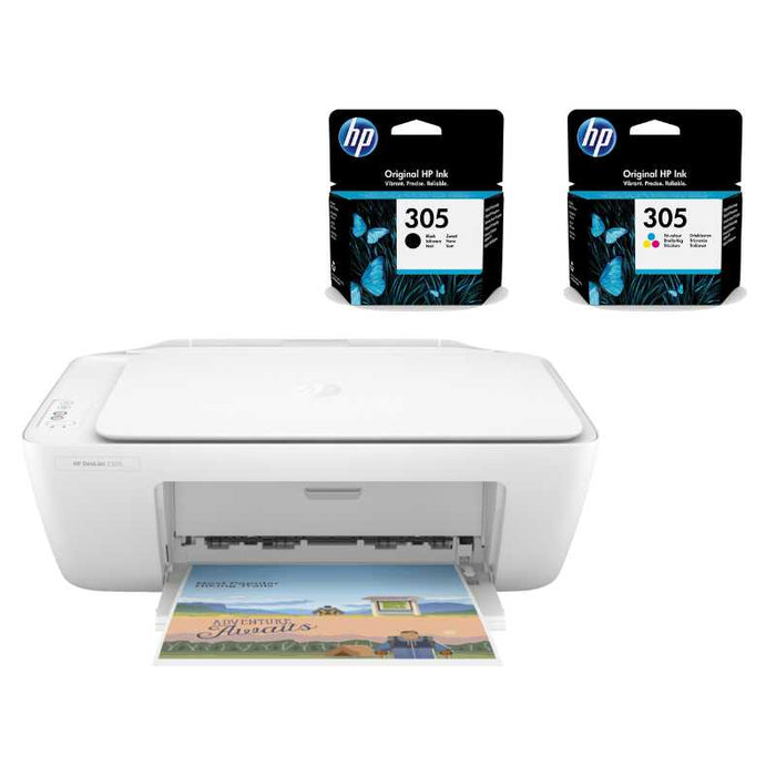 HP DeskJet 2320 3-in-1 Printer & Original Ink Bundle - 7WN42B