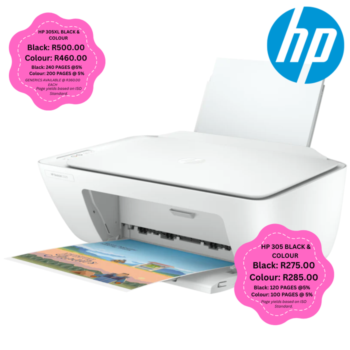 HP DeskJet 2320 3-in-1 Printer & Original Ink Bundle - 7WN42B