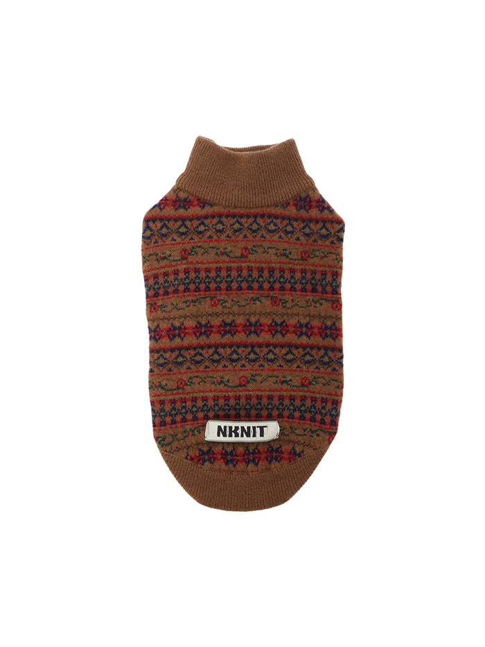 jacquard pattern dog KNIT