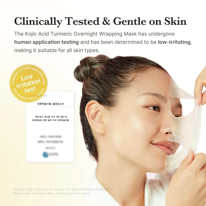 Kojic Acid Turmeric Overnight Wrapping Mask 75ml - Medicube Skin Care Masks & Peels