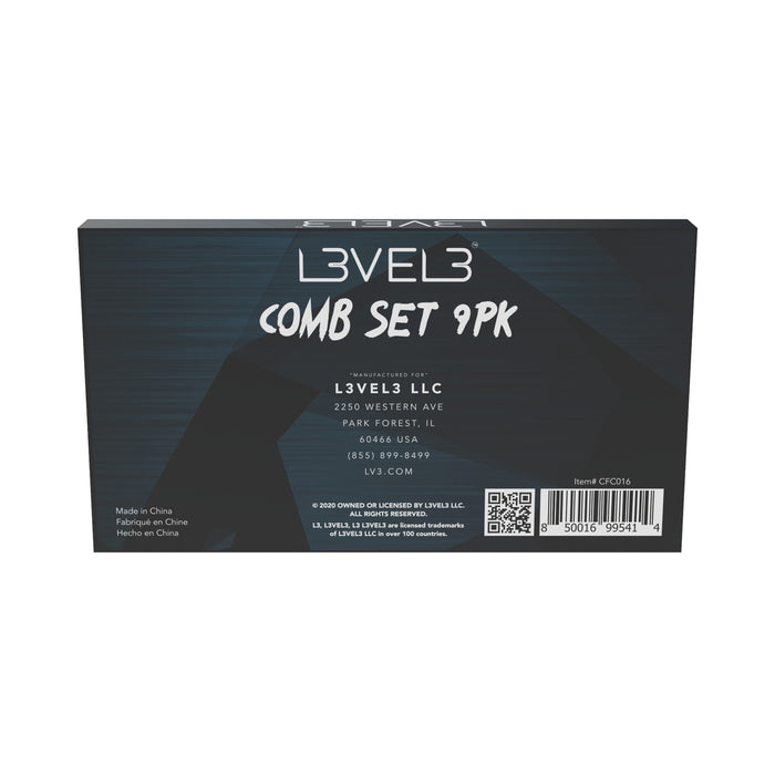 L3VEL3™ HAIR COMB SET - 9 PC