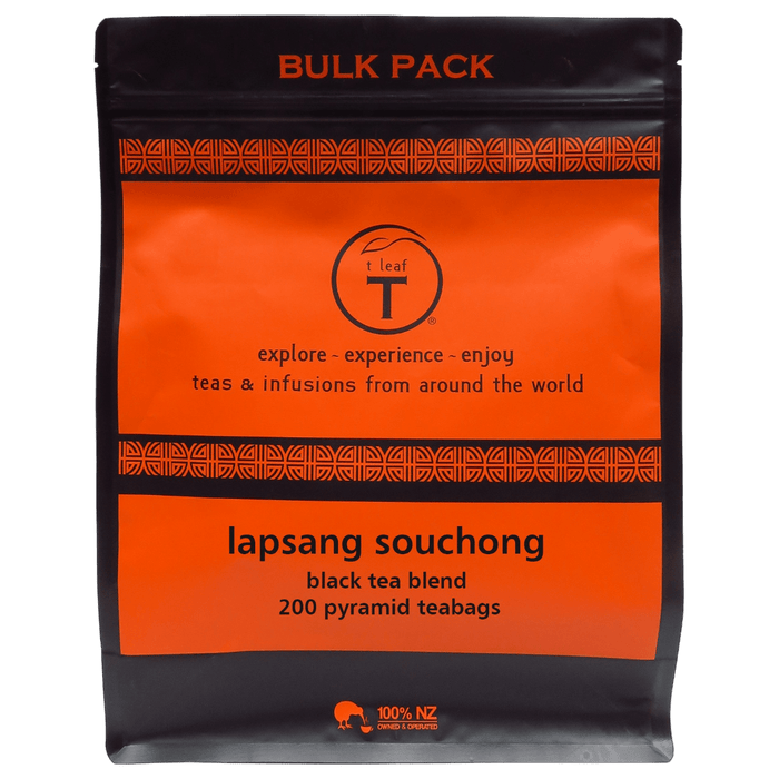 Lapsang souchong pyramids lifestyle view | pyramid tea bags New Zealand | t leaf T