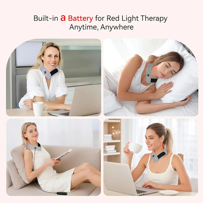 LED Light Therapy Neck Wrap Hello Face