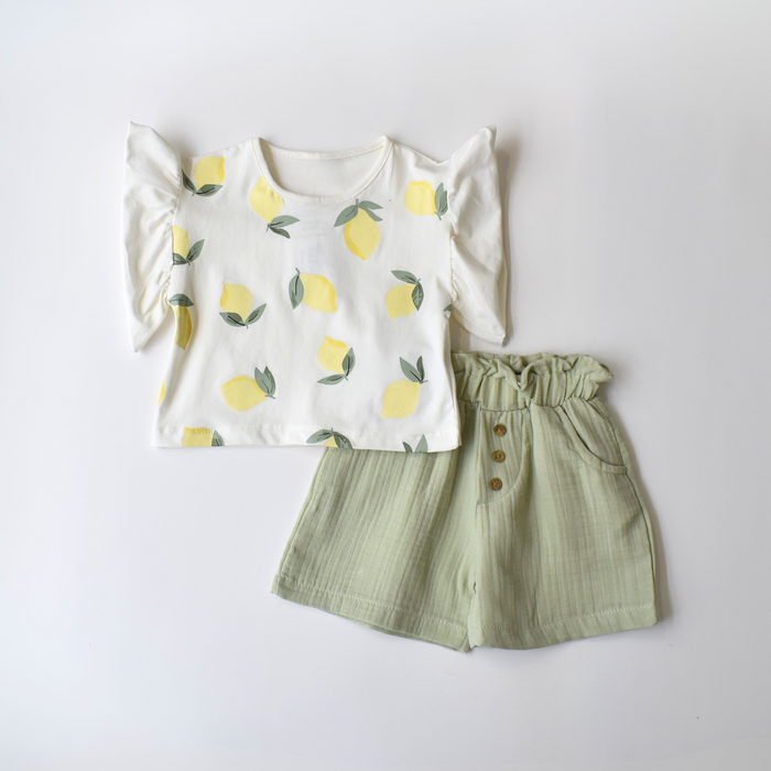 Lemonade Twist Girls Casual Set
