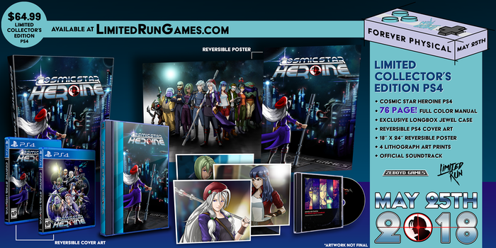 Limited Run #144: Cosmic Star Heroine Collector's Edition (PS4)