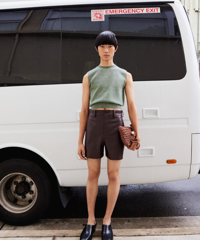 linen mix KNIT vest_2