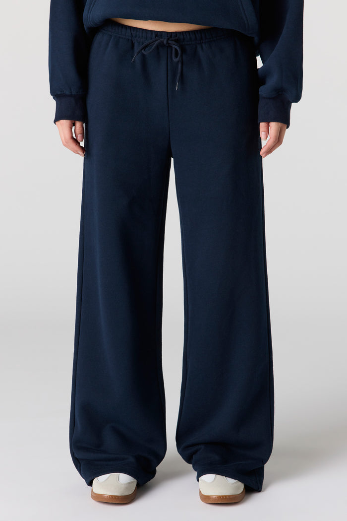 Luxe Fleece Graphic Wide Leg Sweatpant