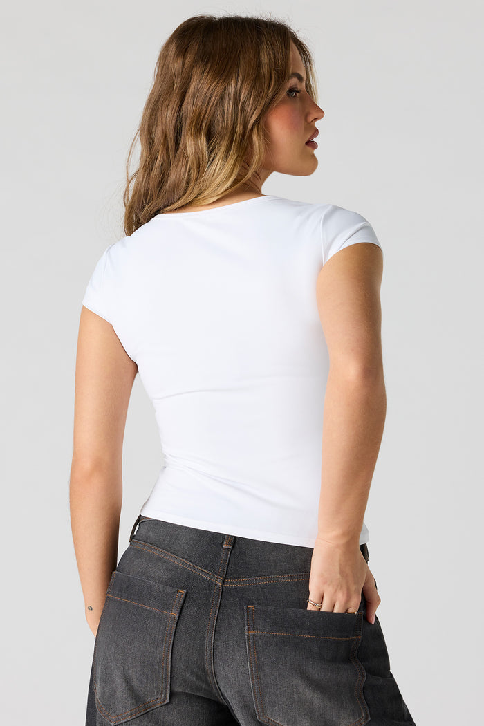 Luxe Heavy Contour Short Sleeve Top