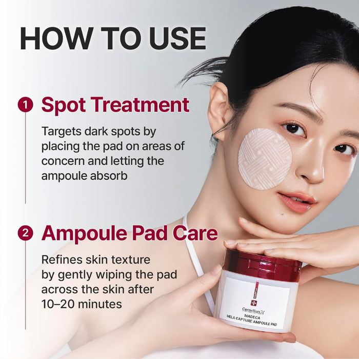 Centellian24 Madeca Mela Capture Ampoule Pad Nudie Glow Australia