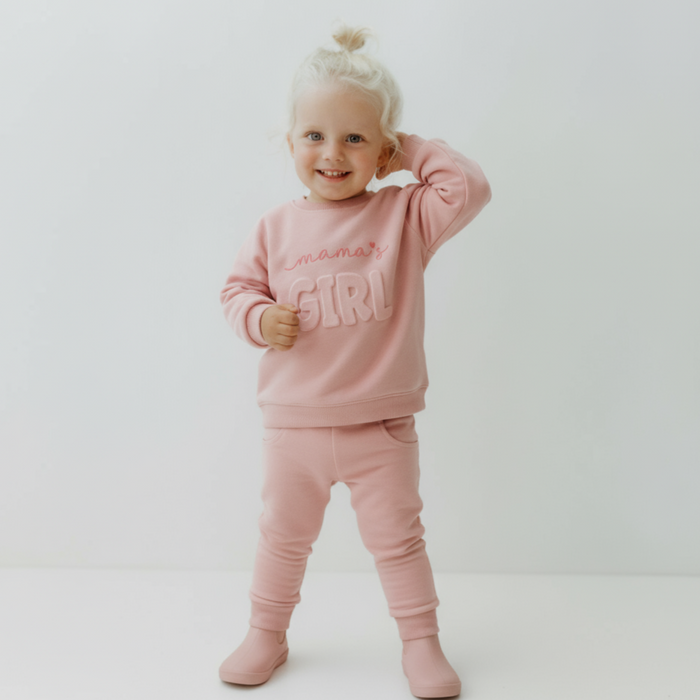 Mama's Girl Cotton Joggers Set