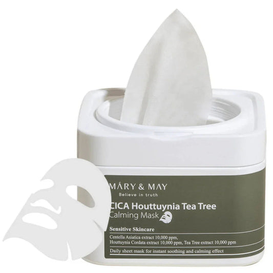 Mary&MayMary & May CICA Houttuynia Tea Tree Calming Mask 30PcsMood Arabia8809670681395
