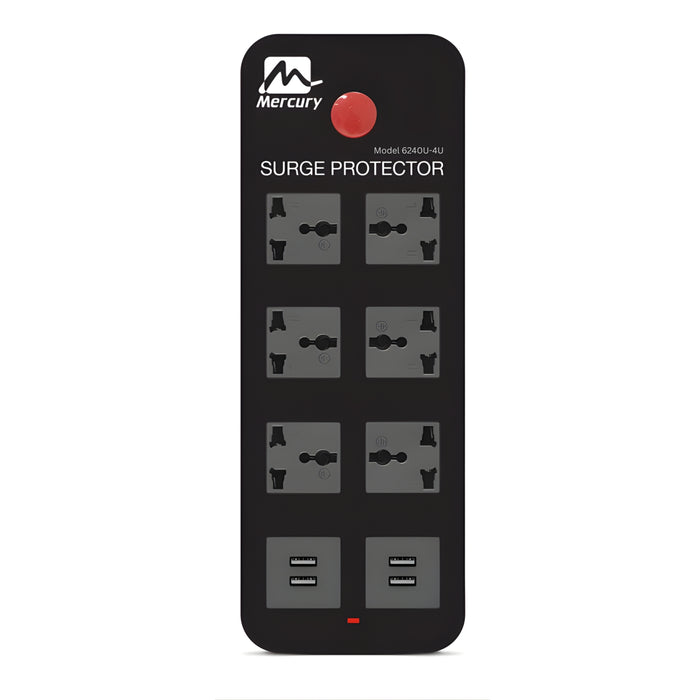 Mercury 6240U-4U Surge Protector with USB