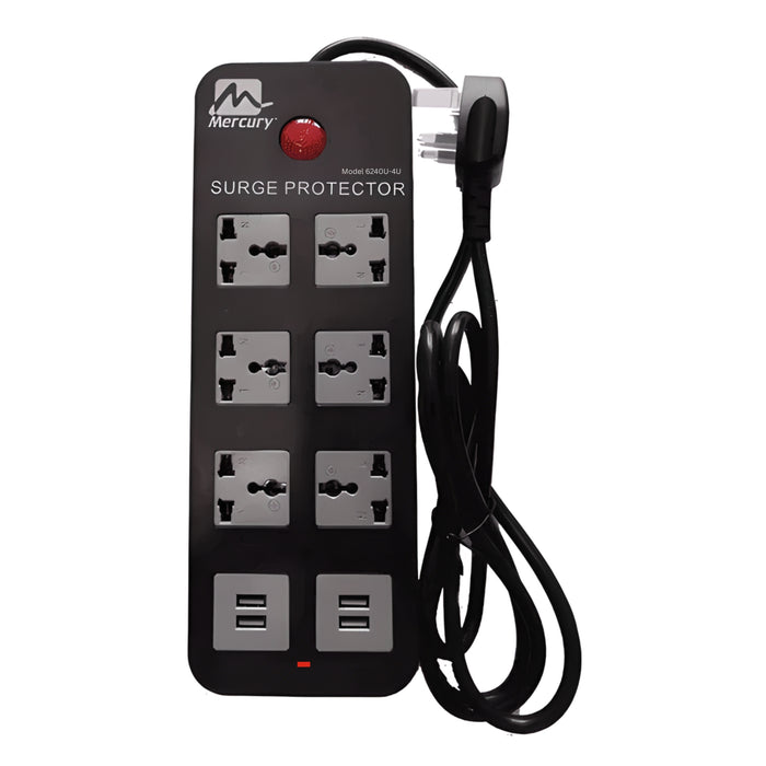 Mercury 6240U-4U Surge Protector with USB