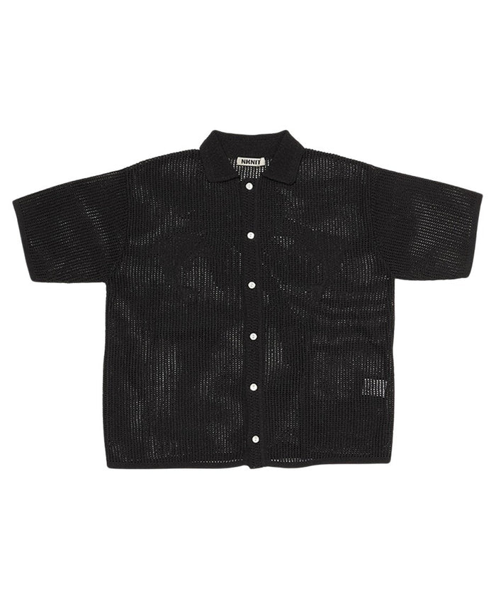 mesh dolphin KNIT  shirt_4
