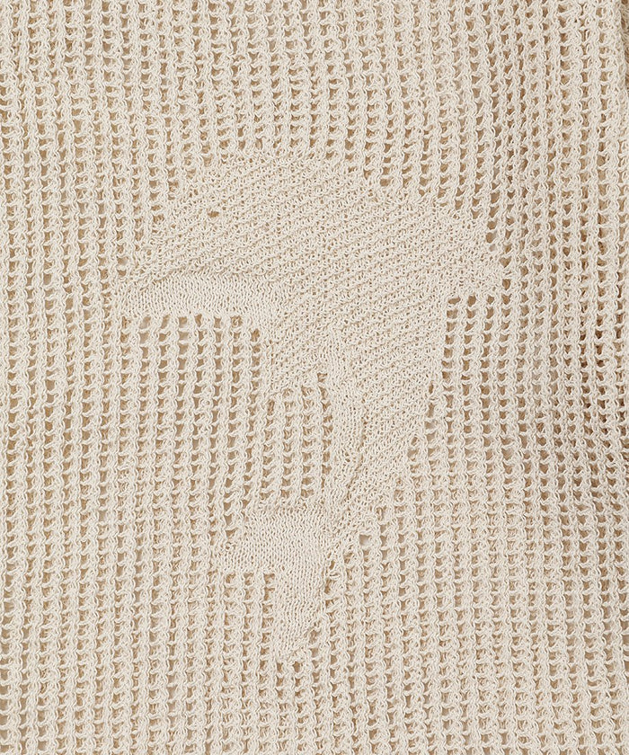 mesh dolphin KNIT  shirt_7
