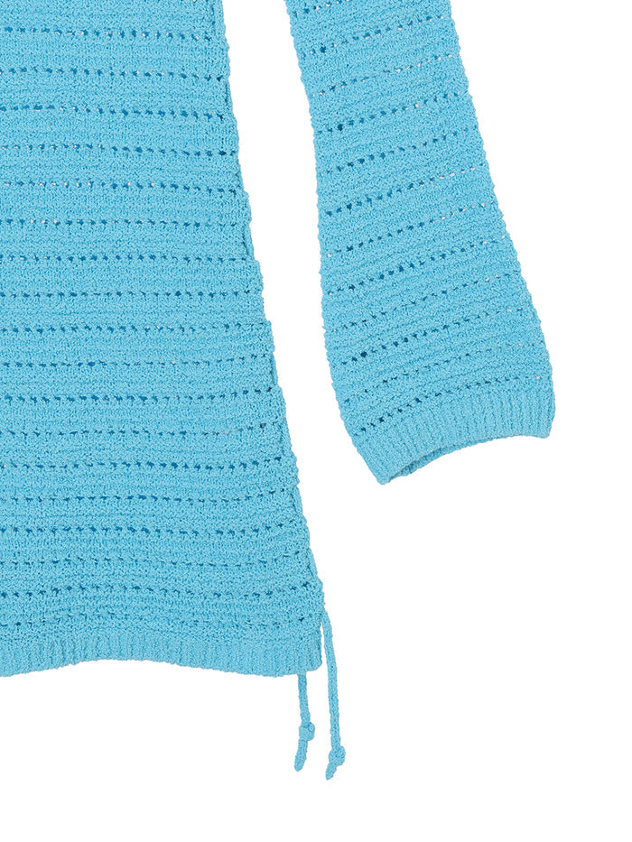 mesh KNIT mini dress