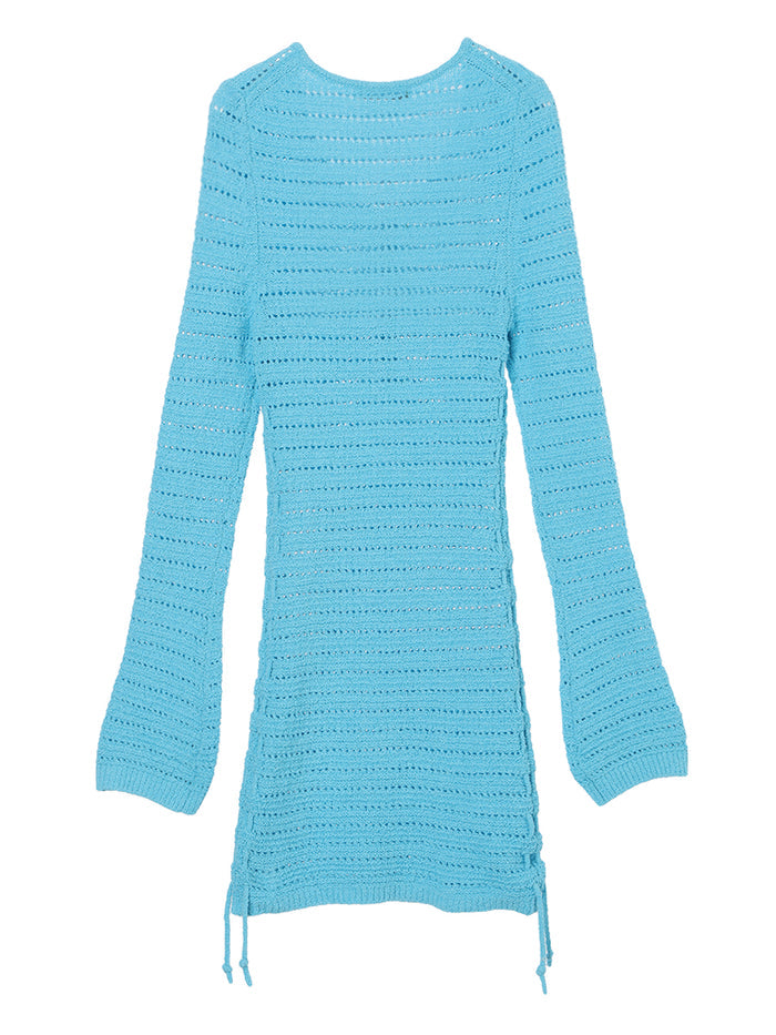 mesh KNIT mini dress