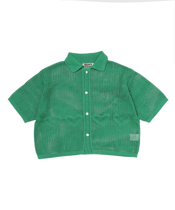 mesh ♡KNIT shirt_6