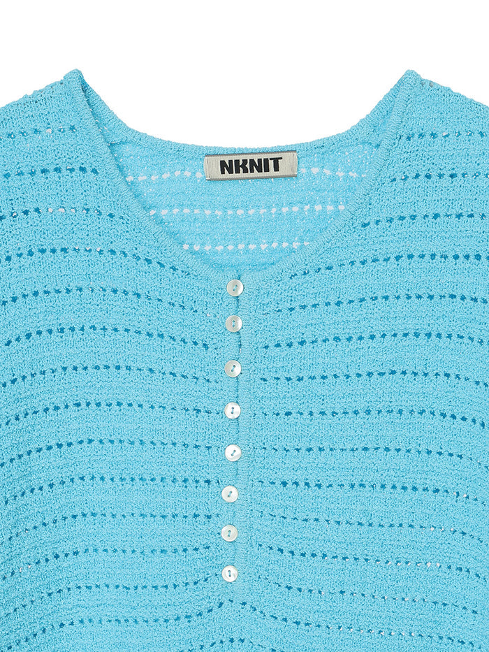 mesh KNIT tops