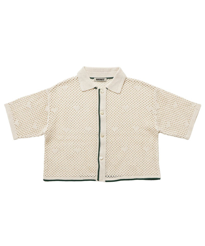 mesh♡ pattern KNIT shirt_2