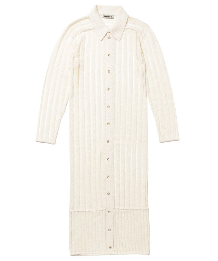 mesh stripe ling KNIT shirt_2