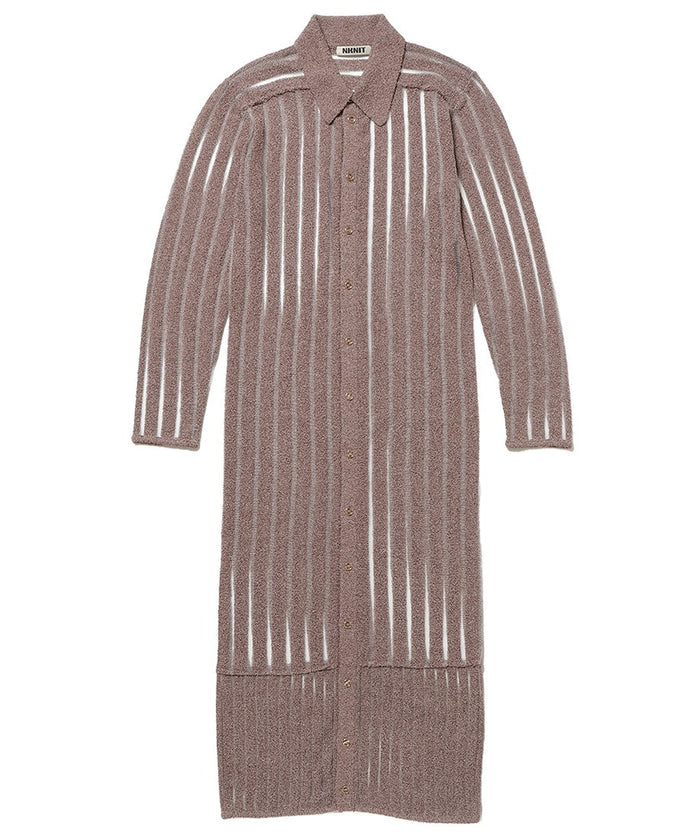 mesh stripe ling KNIT shirt_3