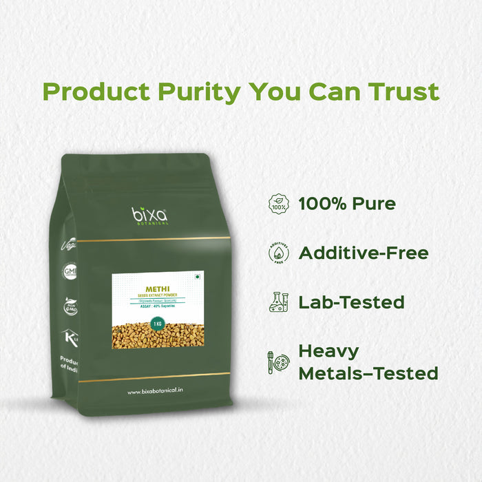 Methi/ Fenugreek (Trigonella Foenum-Graecum) dry Extract - 40% Saponins by Gravimetry