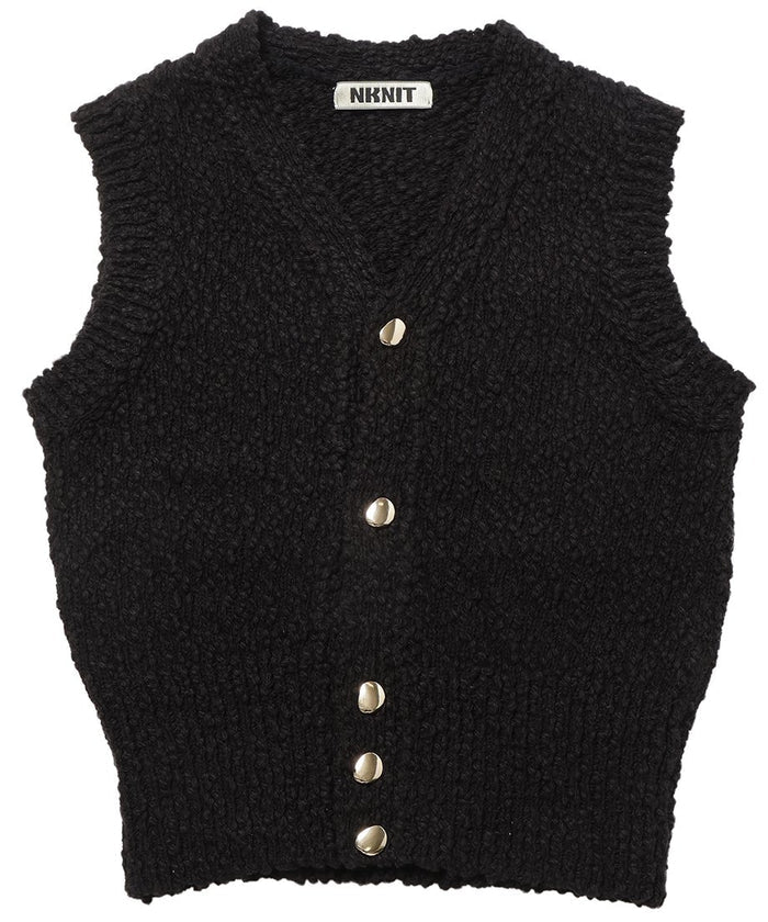 mini V-neck KNIT vest_3