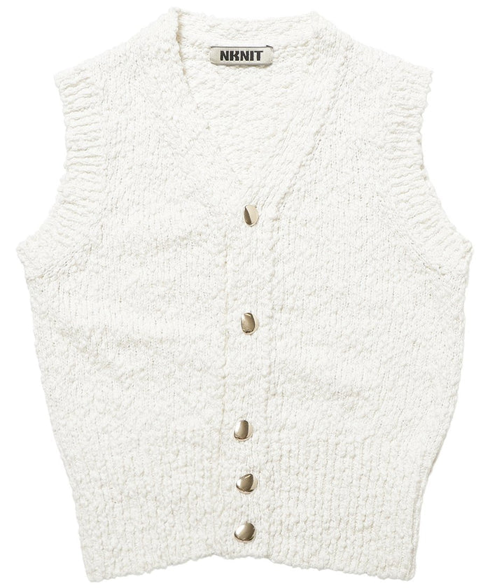 mini V-neck KNIT vest_4