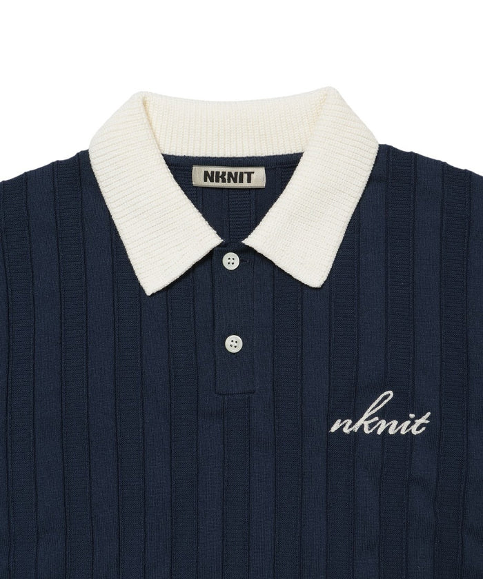 mix gauge logo KNIT shirts_8