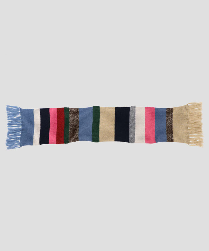 mix stripe big KNIT scarf_1