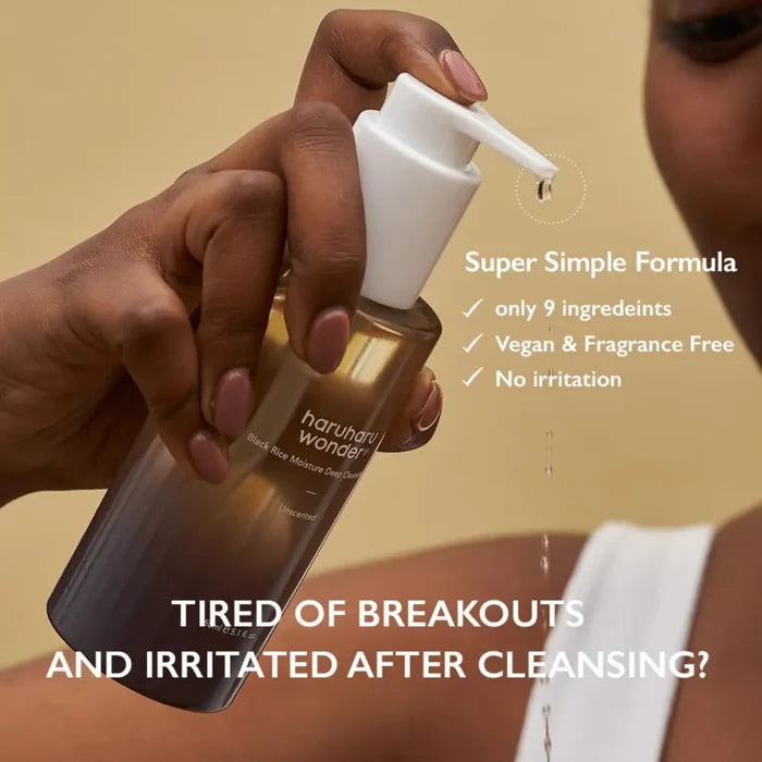Moisture Cleansing Oil / Unscented 150ml - Based Cleanser HaruHaru Wonder Facial Cleansers