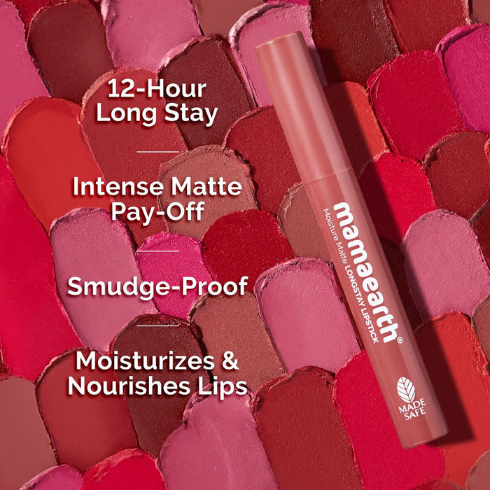 Moisture Matte Long Stay Lipstick - 2g | Carnation Nude