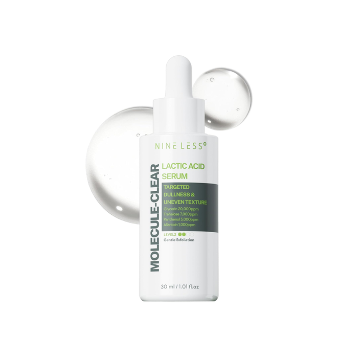 Nine Less Molecule-Clear Lactic Acid Serum Nudie Glow Australia