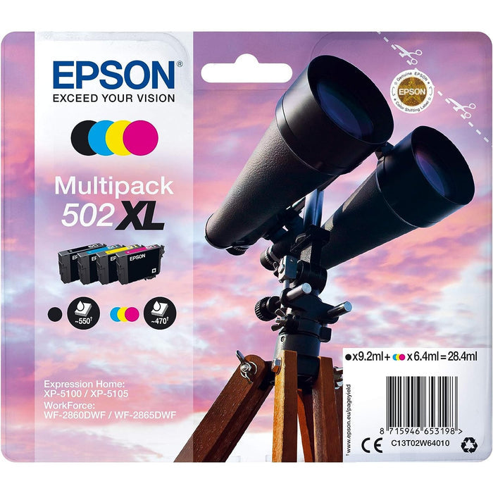 MULTI 4-COLOURS 502XL INK