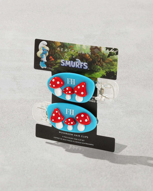 Mushroom Clips 2-Piece Smurf Hair Clip Set