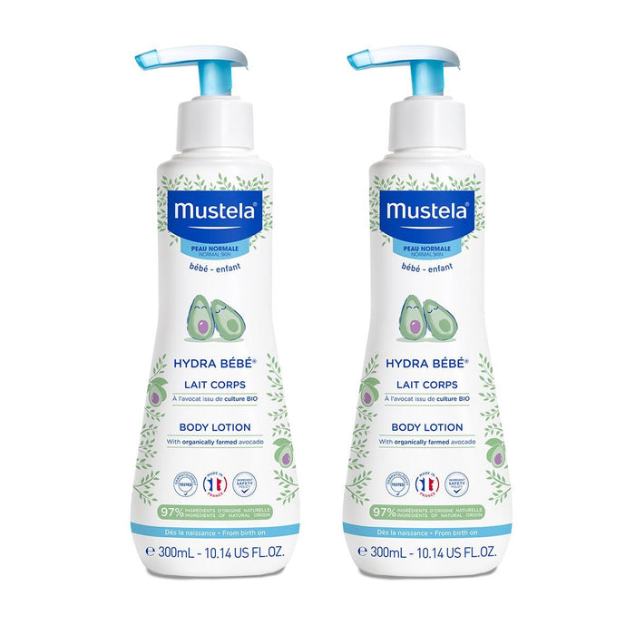Mustela Hydra Bebe Mois Body Lotion, 2x300ml - Makkah Pharmacy