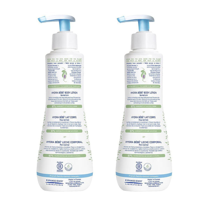 Mustela Hydra Bebe Mois Body Lotion, 2x300ml - Makkah Pharmacy