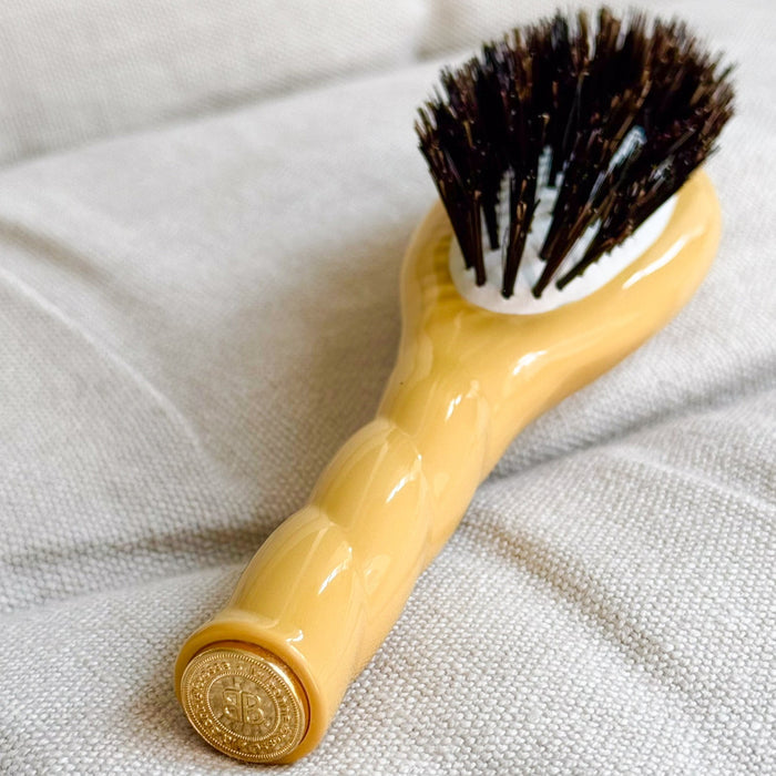 La Bonne Brosse-N01 The Small Shine & Care Hair Brush The Universal - Saffron Yellow-Hair-5850FAF8-F3D6-4007-AB16-BE1B574AB79F-The Detox Market |