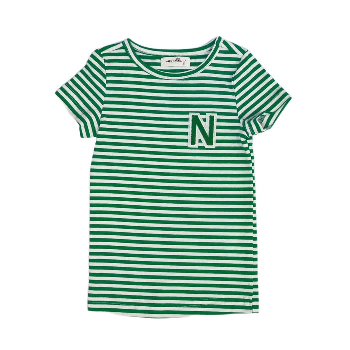 N-Striped Tee Green