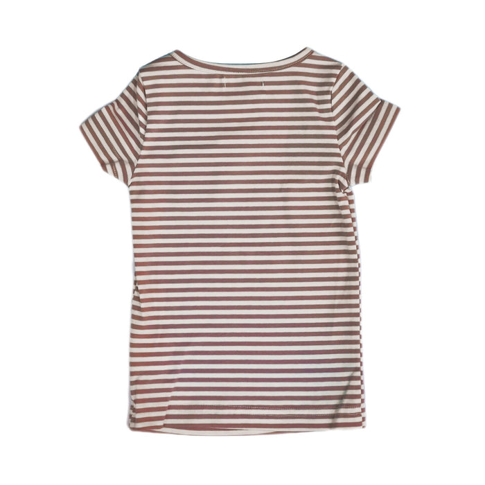 N-Striped Tee Pink