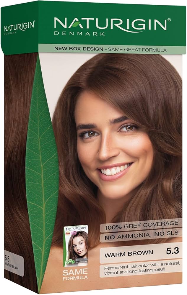 Naturigin Permanent Hair Colour - Dark Blonde 5.3 (Warm brown) 115ml