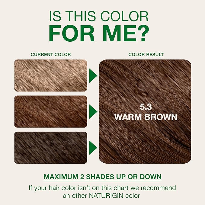 Naturigin Permanent Hair Colour - Dark Blonde 5.3 (Warm brown) 115ml