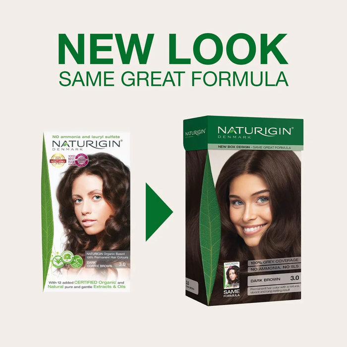 Naturigin Permanent Hair Colour - Warm Brown (Dark Coffee Brown) 115ml