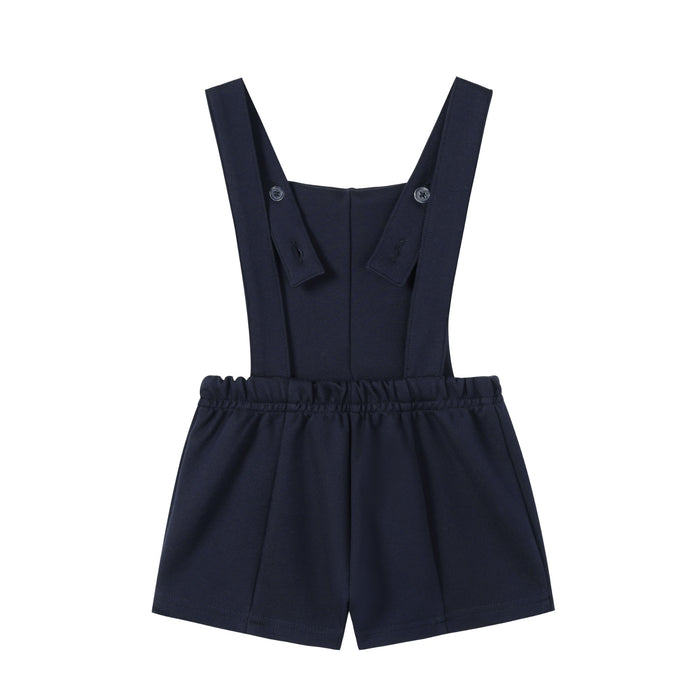 Navy Double Breasted Romper