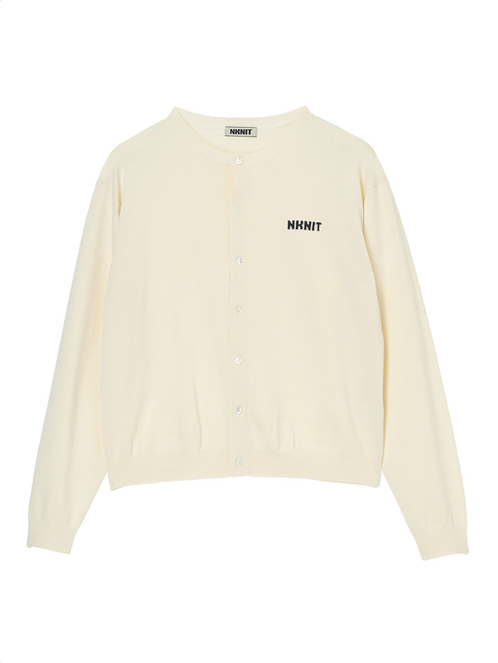 NKNIT logo cardigan