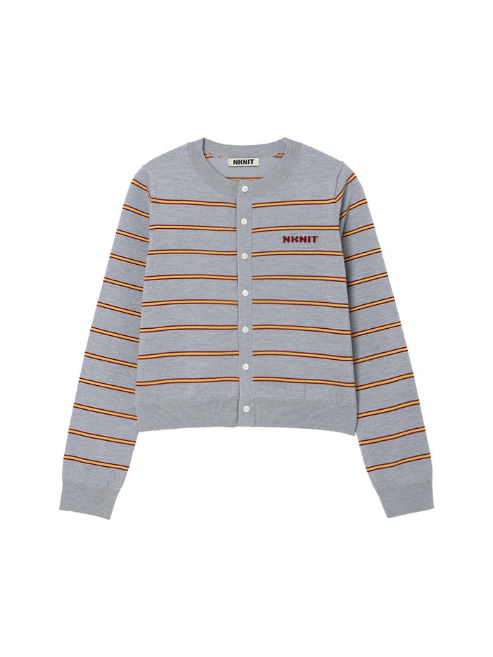 NKNIT logo cardigan