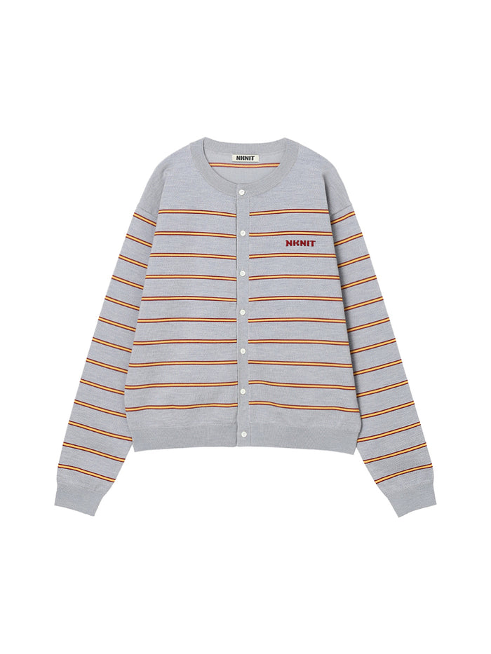 NKNIT logo cardigan